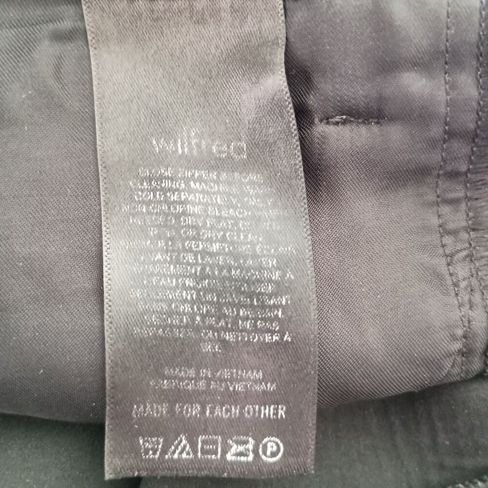 Aritzia Wilfred Melina Faux Leather Pants Black Straight Leg Women’s 00 - Picture 8 of 9
